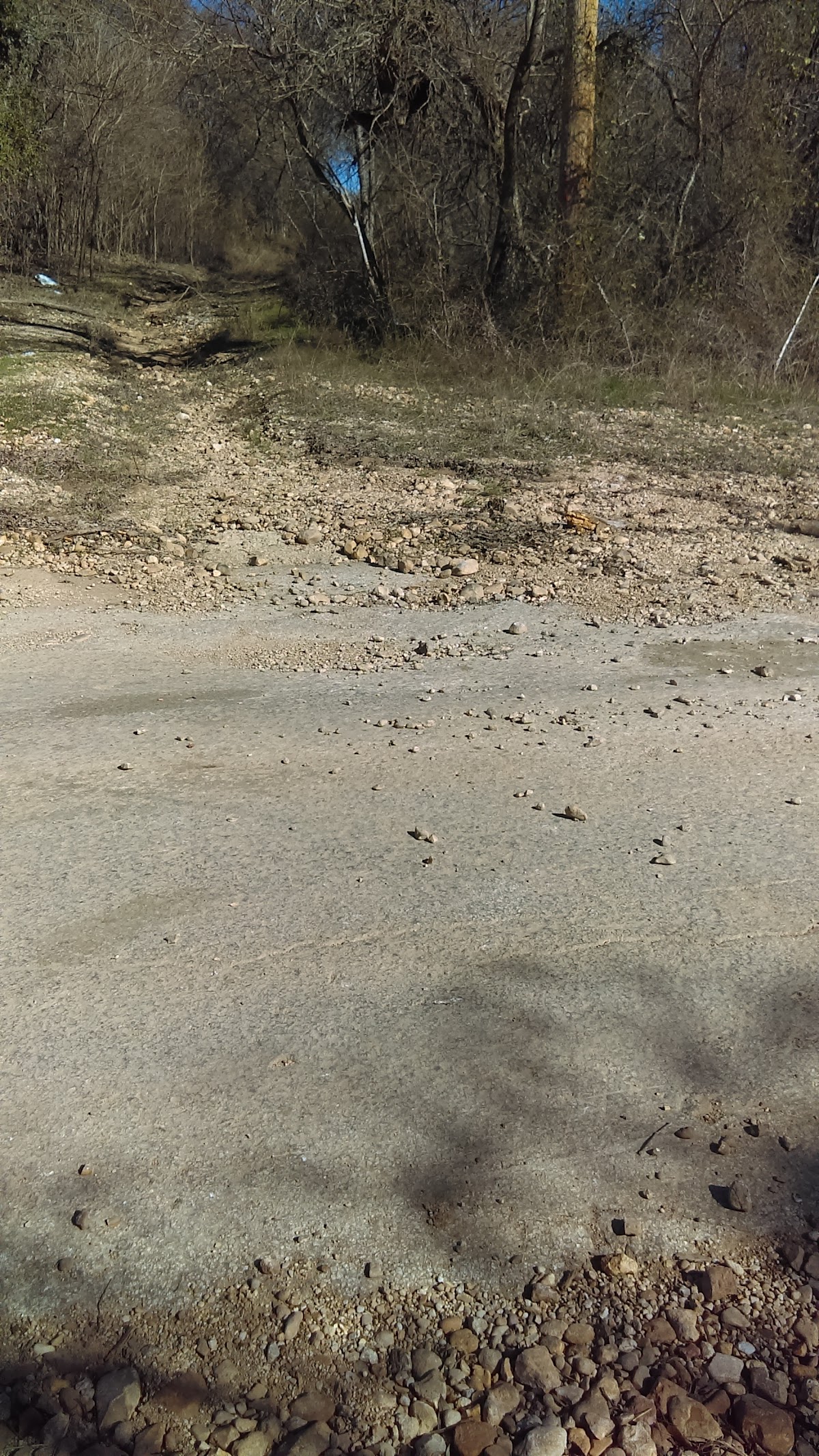 Outdoor rocky terrain showing Meitler Plumbing rural job site